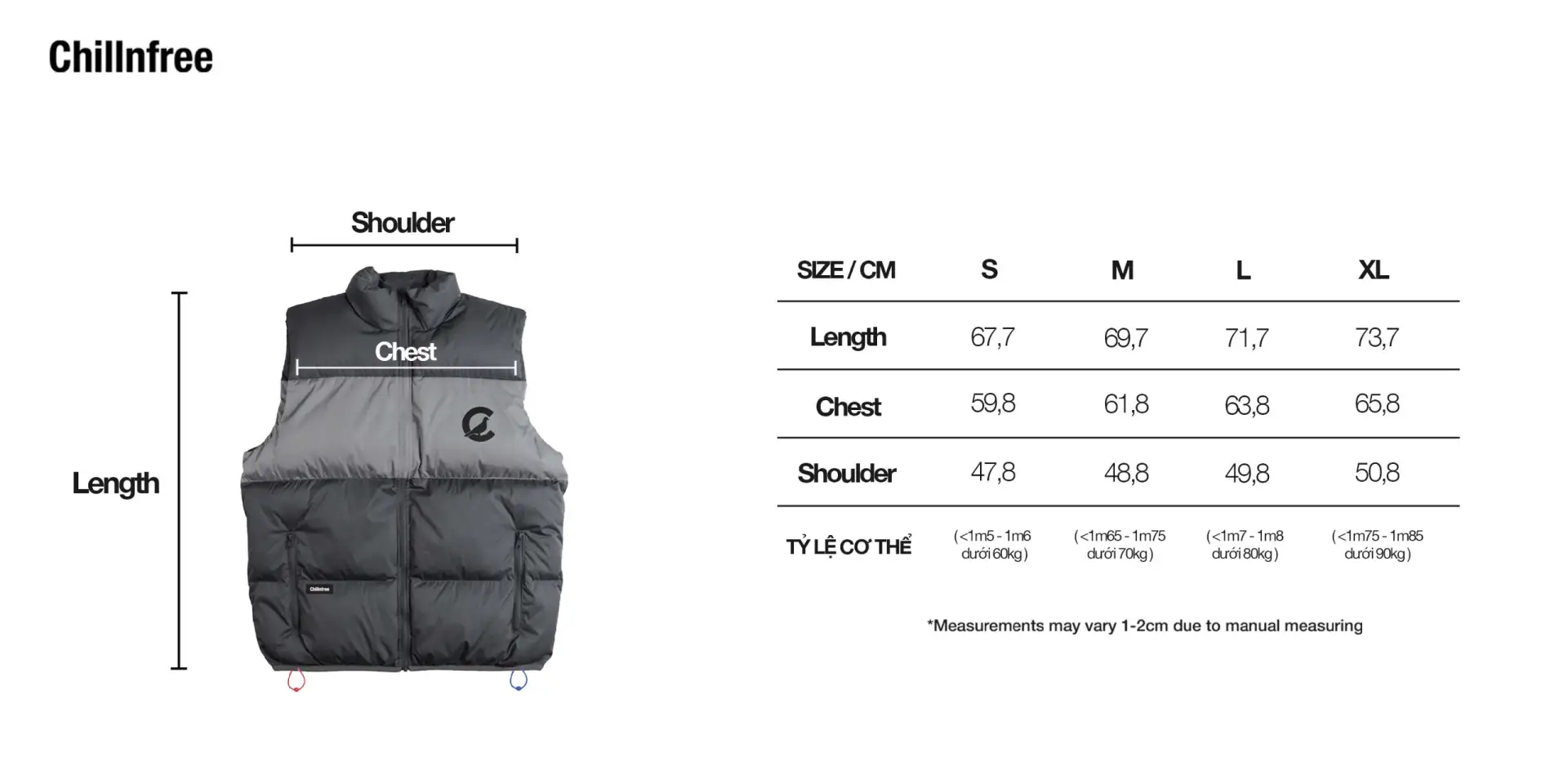 GRAY STRIPES PUFFER VEST